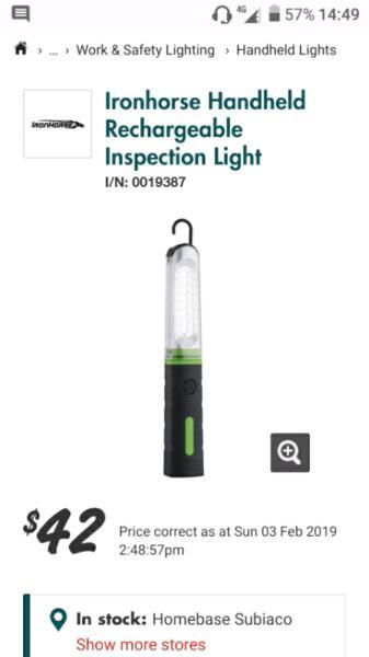 Inspection work light