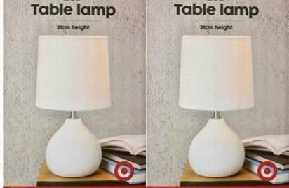 2 x white table lamps...still in box!!