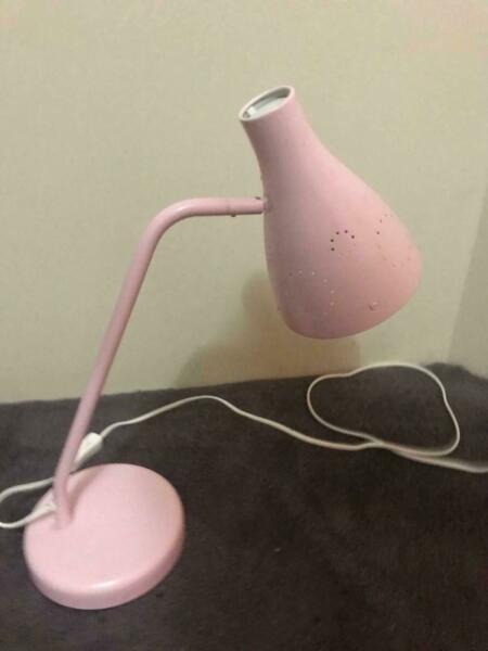 Pale Pink Bedside / Table Lamp