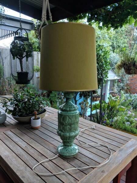 Vintage turquoise lamp