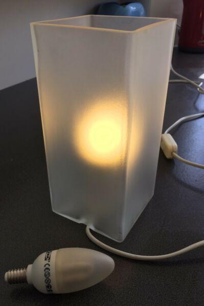 IKEA Grono frosted glass table lamp