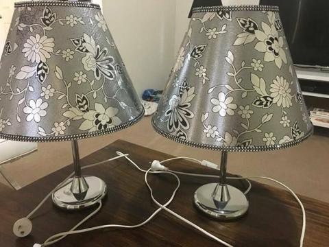 2xBeautifyl Tabel Lamps / Bed side for $45