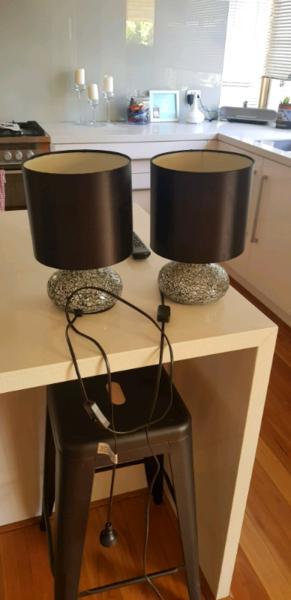 Two bedside lamps