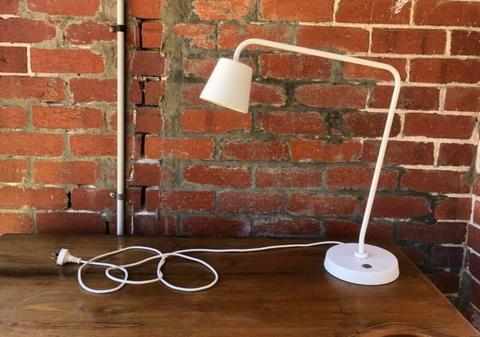 IKEA white minimalist 360 swivel desk task study lamp
