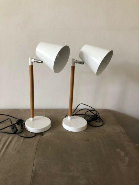 White table lamps