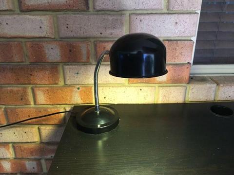 Black study desk lamp