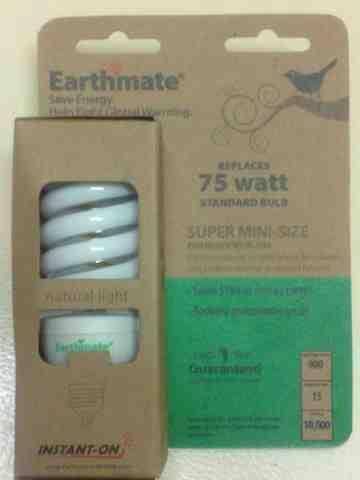 Earthmate Super Mini-Size 15W Natural Light Fluro