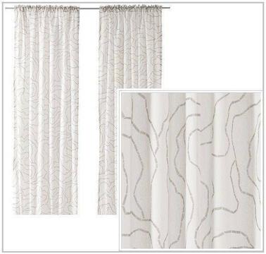 NEW IKEA FERLE curtains (white/gray)