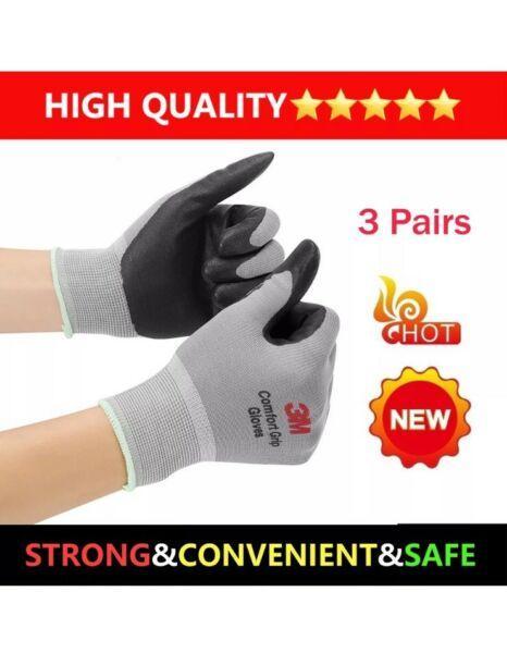 3 Pairs 3M comfortable wear-resistant work gloves