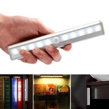 10 LED PIR Motion Light Battery Operated | White or Warm White