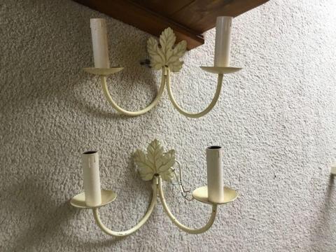 Shabby chic wall sconces - light fittings