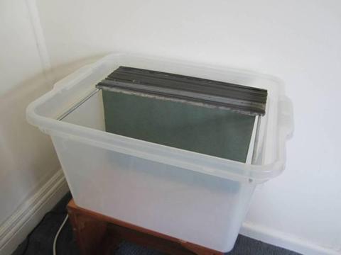 Clear Filing box, with suspension files