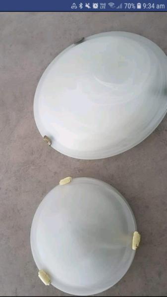Oyster ceiling lights small and large