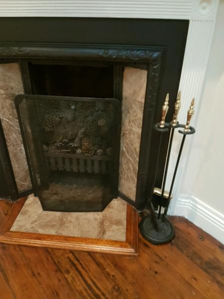fireplace guard screen and fireplace tools
