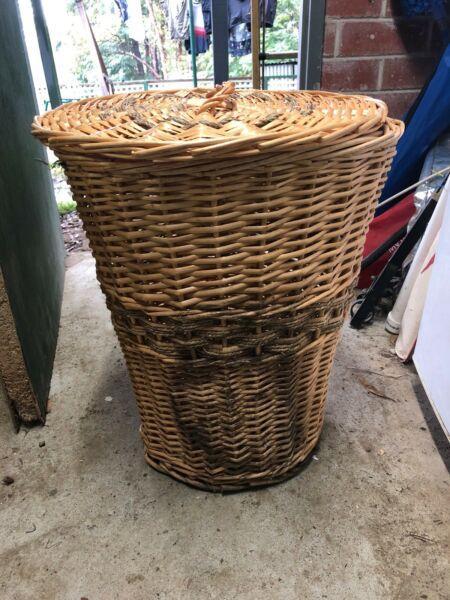 Firewood storage basket