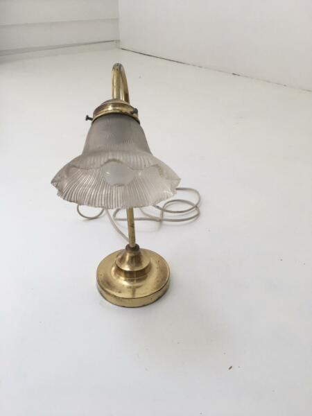 vintage brass table lamp