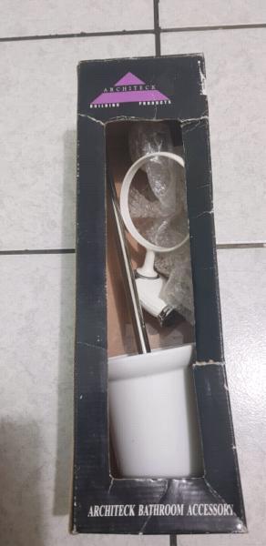 Toilet brush with holder