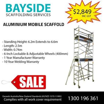 Scaffold Tower - 6.2m extends to 6.6m