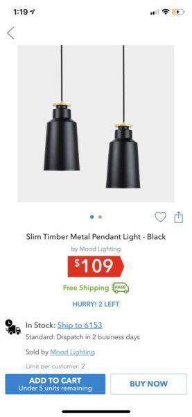 Black pendant lights