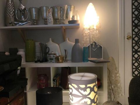Table lamp and decorating items