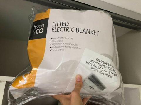 Kmart fitted electric blanket Single bed