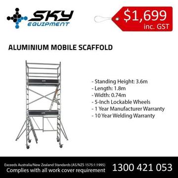 Sky Equipment - 3.6m Aluminium Mobile Tower