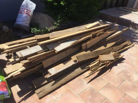 Old pine floorboards/firewood - free