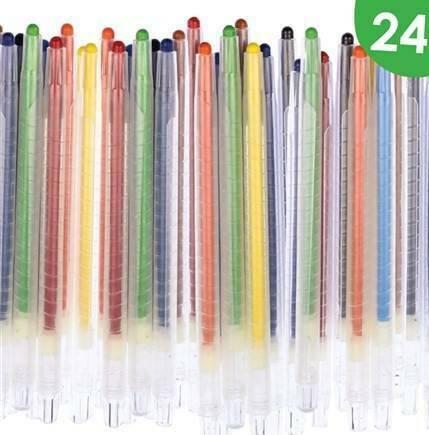 24 x twist crayons full length not mini
