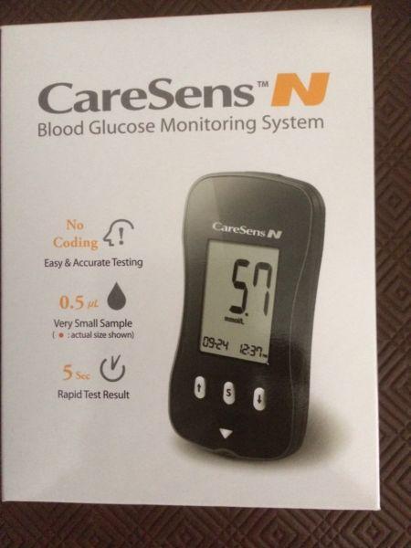 Caresens blood glucose monitoring system