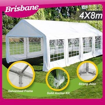 Galvanised Frame Marquee 8x4m Heavy Duty Classic Party Tent 75725