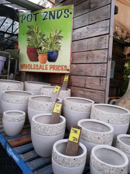 up to 1/2 price pots....big yearly clearance