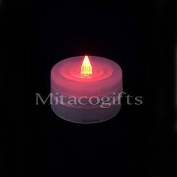 8x New LED Tealight Candles- Red- Batteries Inc (25 Packs Left)