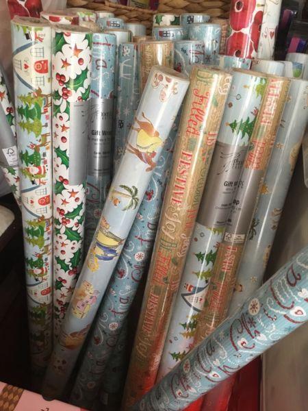 4 rolls of Christmas wrapping 4 m each lovely paper
