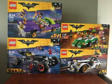 Lego Batman Movie Cars Brand New 70903 70905 70906 70911
