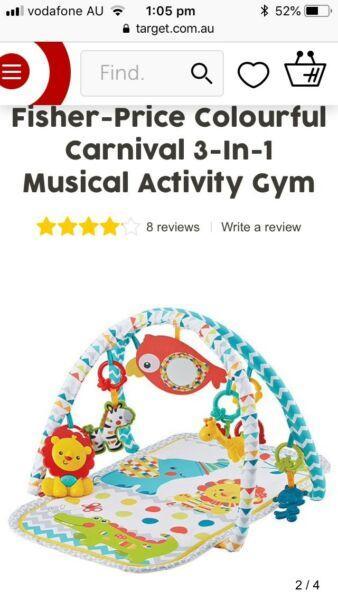 Fisher price 3-in-1 musical activity gym