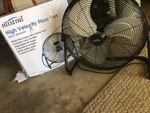 Mistral high velocity floor fan