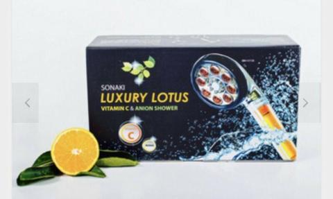 Luxury lotus vitamin c shower head