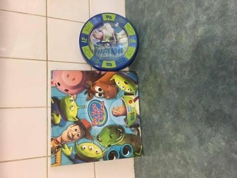 Buzz Light year clock and Toy Story canvas