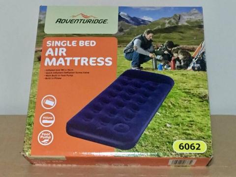ADVENTURIDGE SINGLE BED air mattress ** Garage Sale !! **