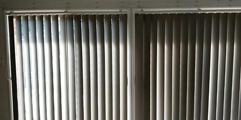 Vertical blinds near new