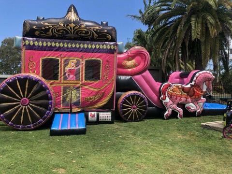 Princess carriage jumping castle hire