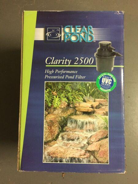 Clarity 2500 pond filter