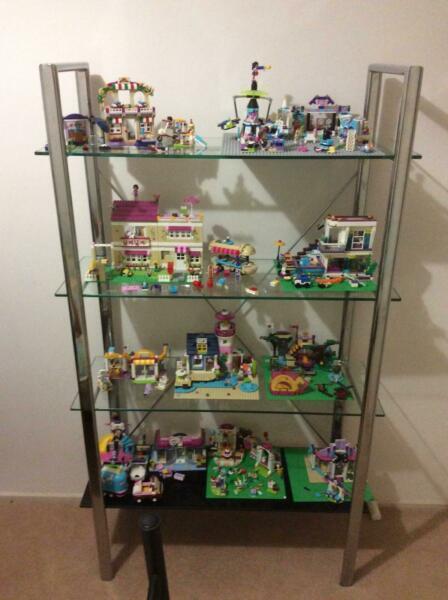 LEGO friends set with glass display unit