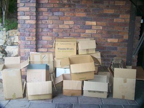 CARDBOARD BOXES FOR PACKING/STORAGE