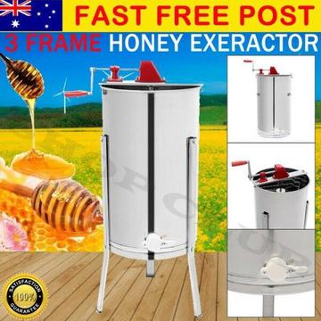 Honey Extractor 3 Three Frame Manual Crank Honey Spinner