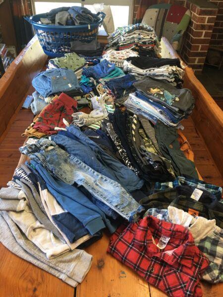 Boys clothing, over 200 items for $100!