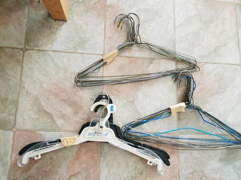 Bundle of Used Clothes Hangers