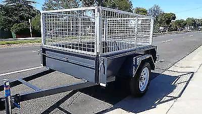 Tip runs 6x4 trailer with cage