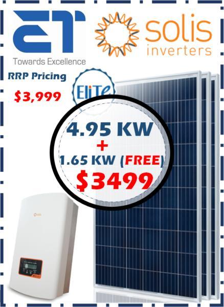 6.60kW ET Solar panels with Solis inverter rooftop solar system