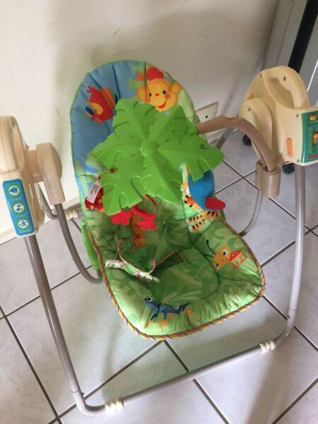 Fisher Price Portable Baby Swing - ALMOST AS NEW